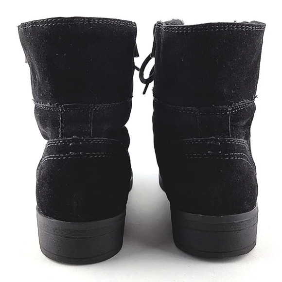 Lexi & Abbie Devon Women's Black Suede Lace Up Ankle Boots Size 6.5 - Picture 6 of 16